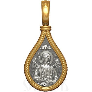 нательная икона св. мученица виктория кордувийская, серебро 925 проба с золочением (арт. 06.012)
